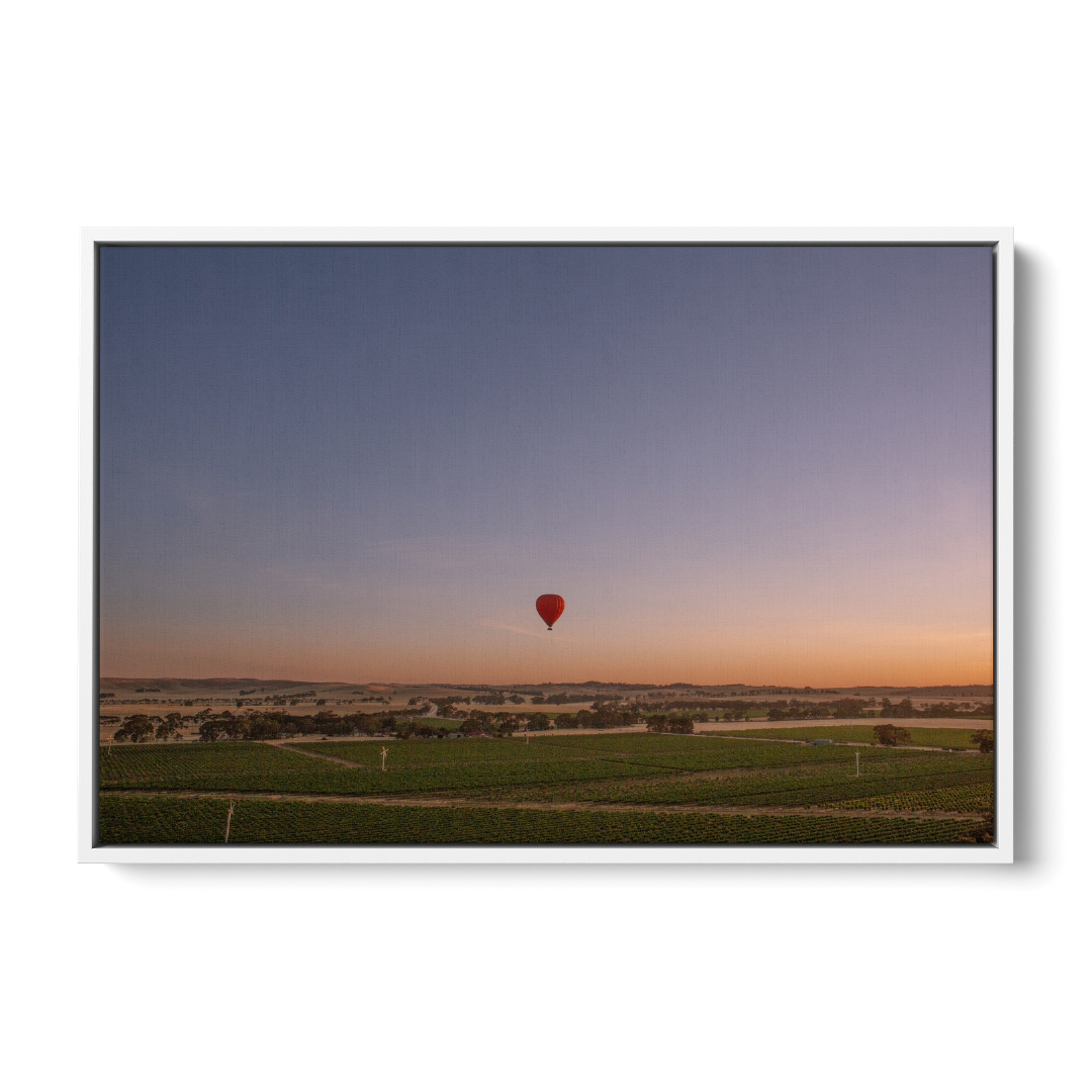 Floater Frame Canvas | Wall Decor Australia | Room Inspiration | Framed Wall Art | Charles Norwood | Before the Sunrise (Landscape) | White