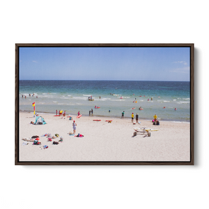 Original South Australian Wall Decor | Charles Norwood | Australia Day Swim | Woodengrain