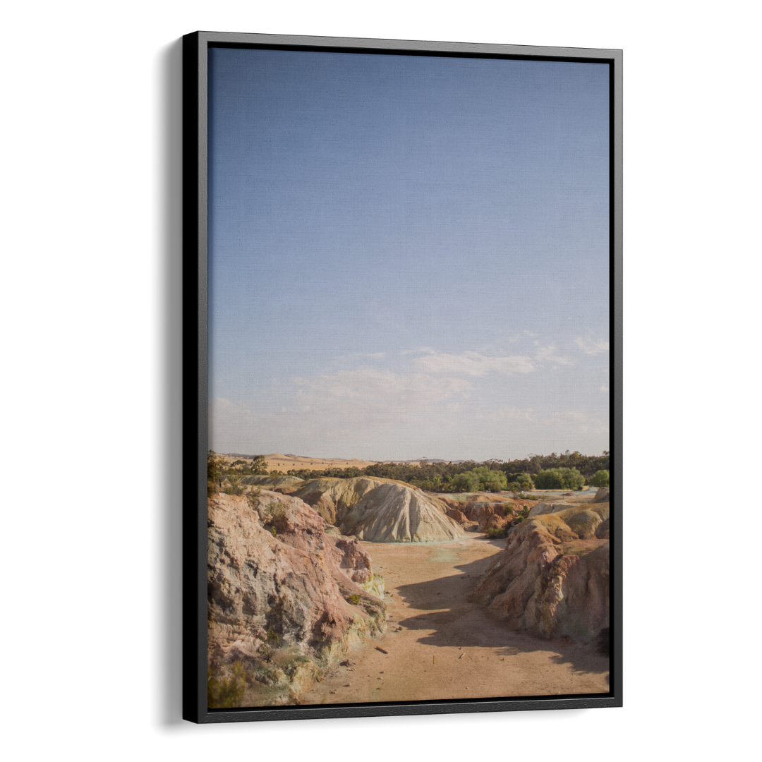 Floater Frame Canvas | Wall Decor Australia | Room Inspiration | Framed Wall Art | Charles Norwood | Kapunda Old Mines | Black