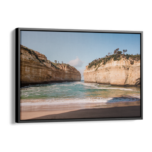 Floater Frame Canvas | Wall Decor Australia | Room Inspiration | Framed Wall Art | Charles Norwood | Loch Are Gorge | Black