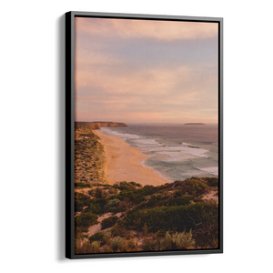 Floater Frame Canvas | Wall Decor Australia | Room Inspiration | Framed Wall Art | Charles Norwood | West Cape Sunset | Black