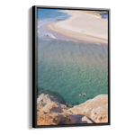 Floater Frame Canvas | Wall Decor Australia | Room Inspiration | Framed Wall Art | Charles Norwood | Noarlunga Summer Blue | Black