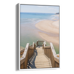 Floater Frame Canvas | Wall Decor Australia | Room Inspiration | Framed Wall Art | Charles Norwood |  Noarlunga Steps | White