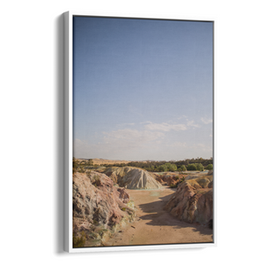 Floater Frame Canvas | Wall Decor Australia | Room Inspiration | Framed Wall Art | Charles Norwood | Kapunda Old Mines | White