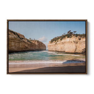 Floater Frame Canvas | Wall Decor Australia | Room Inspiration | Framed Wall Art | Charles Norwood | Loch Are Gorge | Brown