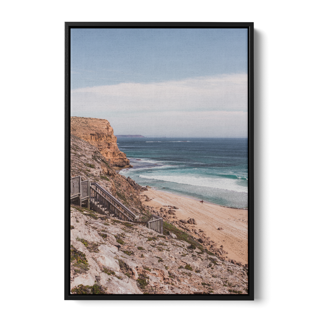 Floater Frame Canvas | Wall Decor Australia | Room Inspiration | Framed Wall Art | Charles Norwood | Stairs to Ethel | Black